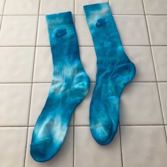 Nike Accessories - blue tie-dye nike socks